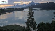 Archiv Foto Webcam Füssen: Blick auf den Weißensee vom Hotel Seespitz 03:00