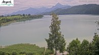 Archiv Foto Webcam Füssen: Blick auf den Weißensee vom Hotel Seespitz 11:00