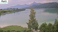 Archiv Foto Webcam Füssen: Blick auf den Weißensee vom Hotel Seespitz 06:00