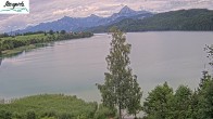 Archiv Foto Webcam Füssen: Blick auf den Weißensee vom Hotel Seespitz 15:00