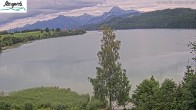 Archiv Foto Webcam Füssen: Blick auf den Weißensee vom Hotel Seespitz 17:00