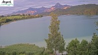 Archiv Foto Webcam Füssen: Blick auf den Weißensee vom Hotel Seespitz 19:00
