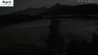 Archiv Foto Webcam Füssen: Blick auf den Weißensee vom Hotel Seespitz 23:00