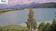 Archiv Foto Webcam Füssen: Blick auf den Weißensee vom Hotel Seespitz 13:00