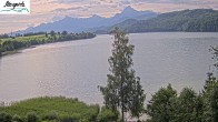 Archiv Foto Webcam Füssen: Blick auf den Weißensee vom Hotel Seespitz 07:00