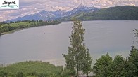 Archiv Foto Webcam Füssen: Blick auf den Weißensee vom Hotel Seespitz 15:00