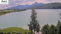 Archiv Foto Webcam Füssen: Blick auf den Weißensee vom Hotel Seespitz 09:00