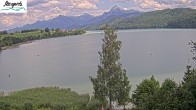 Archiv Foto Webcam Füssen: Blick auf den Weißensee vom Hotel Seespitz 13:00