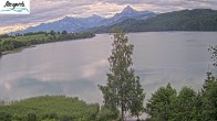 Archiv Foto Webcam Füssen: Blick auf den Weißensee vom Hotel Seespitz 07:00
