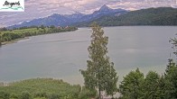 Archiv Foto Webcam Füssen: Blick auf den Weißensee vom Hotel Seespitz 15:00