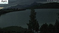 Archiv Foto Webcam Füssen: Blick auf den Weißensee vom Hotel Seespitz 03:00