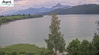 Archiv Foto Webcam Füssen: Blick auf den Weißensee vom Hotel Seespitz 07:00
