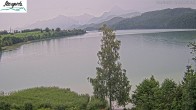 Archiv Foto Webcam Füssen: Blick auf den Weißensee vom Hotel Seespitz 11:00