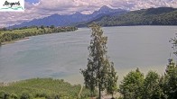 Archiv Foto Webcam Füssen: Blick auf den Weißensee vom Hotel Seespitz 11:00