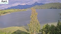 Archiv Foto Webcam Füssen: Blick auf den Weißensee vom Hotel Seespitz 17:00