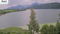 Archiv Foto Webcam Füssen: Blick auf den Weißensee vom Hotel Seespitz 07:00