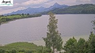 Archiv Foto Webcam Füssen: Blick auf den Weißensee vom Hotel Seespitz 11:00