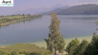 Archiv Foto Webcam Füssen: Blick auf den Weißensee vom Hotel Seespitz 13:00