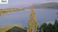 Archiv Foto Webcam Füssen: Blick auf den Weißensee vom Hotel Seespitz 17:00