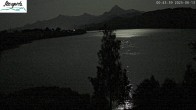 Archiv Foto Webcam Füssen: Blick auf den Weißensee vom Hotel Seespitz 23:00