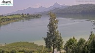 Archiv Foto Webcam Füssen: Blick auf den Weißensee vom Hotel Seespitz 11:00