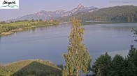 Archiv Foto Webcam Füssen: Blick auf den Weißensee vom Hotel Seespitz 17:00