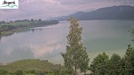 Archiv Foto Webcam Füssen: Blick auf den Weißensee vom Hotel Seespitz 13:00