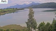 Archiv Foto Webcam Füssen: Blick auf den Weißensee vom Hotel Seespitz 10:00