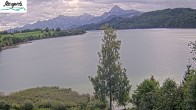 Archiv Foto Webcam Füssen: Blick auf den Weißensee vom Hotel Seespitz 09:00