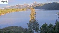 Archiv Foto Webcam Füssen: Blick auf den Weißensee vom Hotel Seespitz 17:00