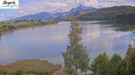 Archiv Foto Webcam Füssen: Blick auf den Weißensee vom Hotel Seespitz 13:00