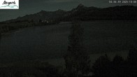 Archiv Foto Webcam Füssen: Blick auf den Weißensee vom Hotel Seespitz 03:00