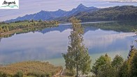 Archiv Foto Webcam Füssen: Blick auf den Weißensee vom Hotel Seespitz 11:00