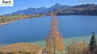 Archiv Foto Webcam Füssen: Blick auf den Weißensee vom Hotel Seespitz 11:00