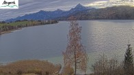 Archiv Foto Webcam Füssen: Blick auf den Weißensee vom Hotel Seespitz 09:00