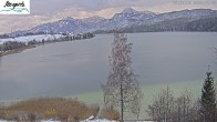 Archiv Foto Webcam Füssen: Blick auf den Weißensee vom Hotel Seespitz 06:00