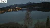 Archiv Foto Webcam Füssen: Blick auf den Weißensee vom Hotel Seespitz 06:00