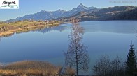 Archiv Foto Webcam Füssen: Blick auf den Weißensee vom Hotel Seespitz 12:00