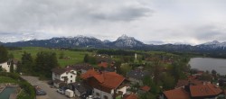 Archived image Webcam Hopfensee - View to Neuschwanstein Castle 15:00