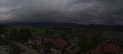 Archived image Webcam Hopfensee - View to Neuschwanstein Castle 19:00