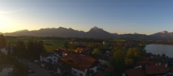Archiv Foto Webcam Hopfensee - Blick Richtung Schloss Neuschwanstein 05:00
