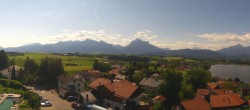 Archived image Webcam Hopfensee - View to Neuschwanstein Castle 09:00