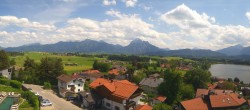 Archived image Webcam Hopfensee - View to Neuschwanstein Castle 13:00