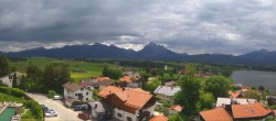 Archived image Webcam Hopfensee - View to Neuschwanstein Castle 11:00