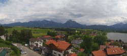 Archived image Webcam Hopfensee - View to Neuschwanstein Castle 13:00