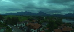 Archiv Foto Webcam Hopfensee - Blick Richtung Schloss Neuschwanstein 19:00