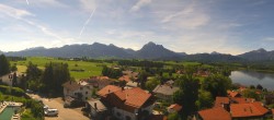 Archiv Foto Webcam Hopfensee - Blick Richtung Schloss Neuschwanstein 09:00