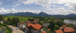 Archiv Foto Webcam Hopfensee - Blick Richtung Schloss Neuschwanstein 13:00