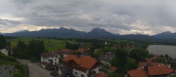 Archiv Foto Webcam Hopfensee - Blick Richtung Schloss Neuschwanstein 17:00