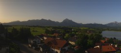 Archiv Foto Webcam Hopfensee - Blick Richtung Schloss Neuschwanstein 06:00
